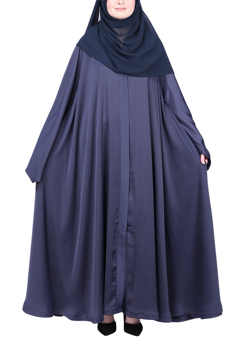 Being Muslims A Line Flowy n Flared Abaya Navy Blue