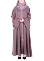 Being Muslims A Line Flowy n Flared Abaya Dusty Rose