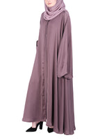 Being Muslims A Line Flowy n Flared Abaya Dusty Rose