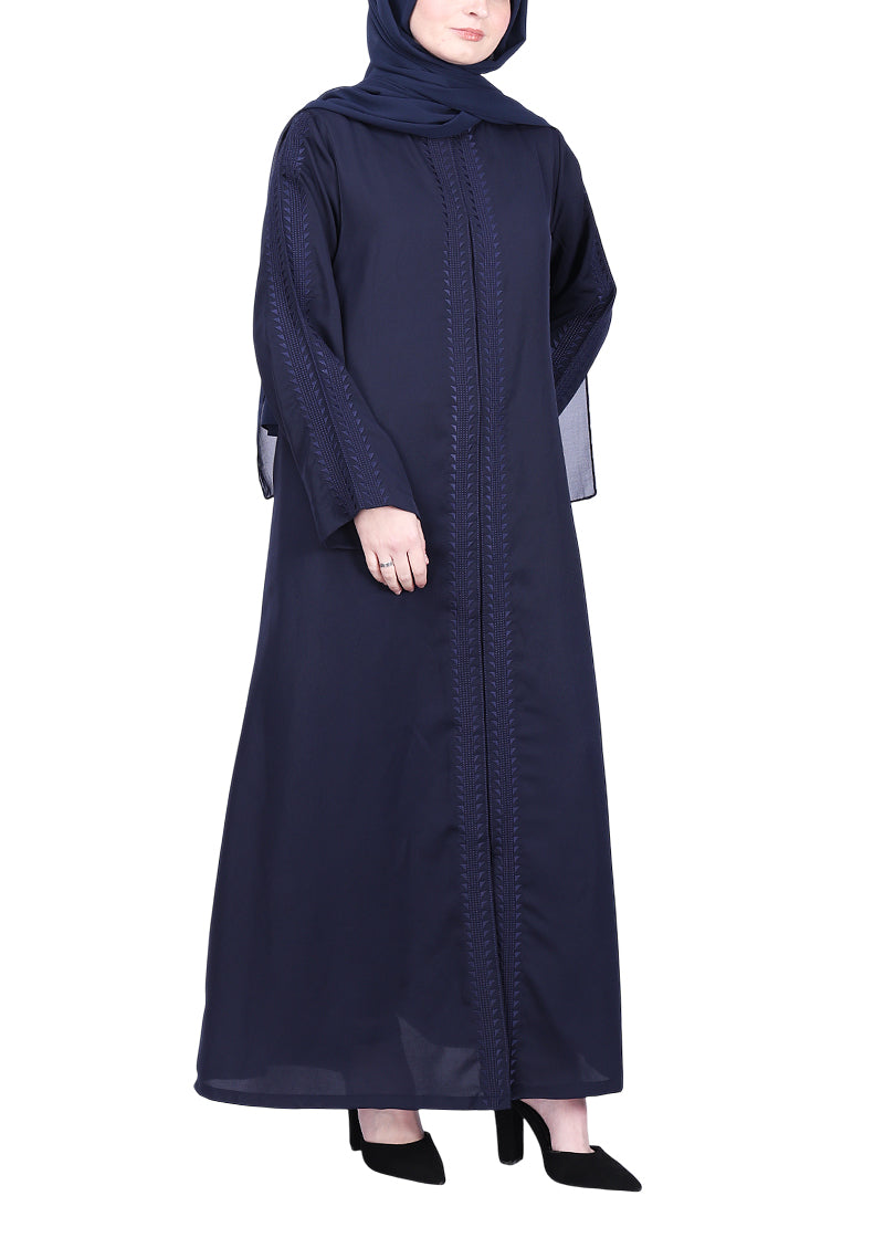 Being Muslims Intricate Embroidery Qatari Nida Abaya
