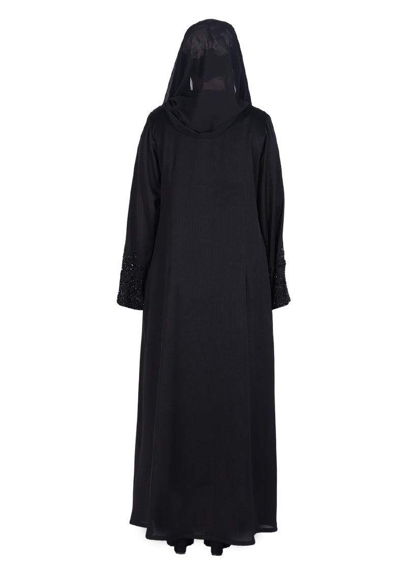 Being Muslims Starry Sleeves Luxury Abaya Black