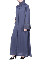 Being Muslims Starry Sleeves Luxury Abaya Grey