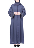 Being Muslims Starry Sleeves Luxury Abaya Grey