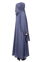 Being Muslims Starry Sleeves Luxury Abaya Grey