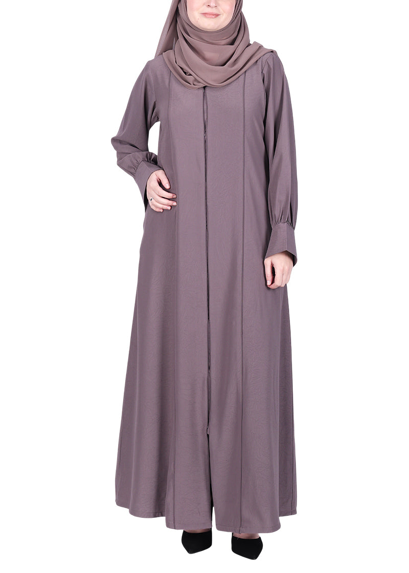 Being Muslims Suave Minimalist Abaya Dull Purple
