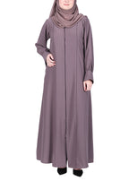 Being Muslims Suave Minimalist Abaya Dull Purple