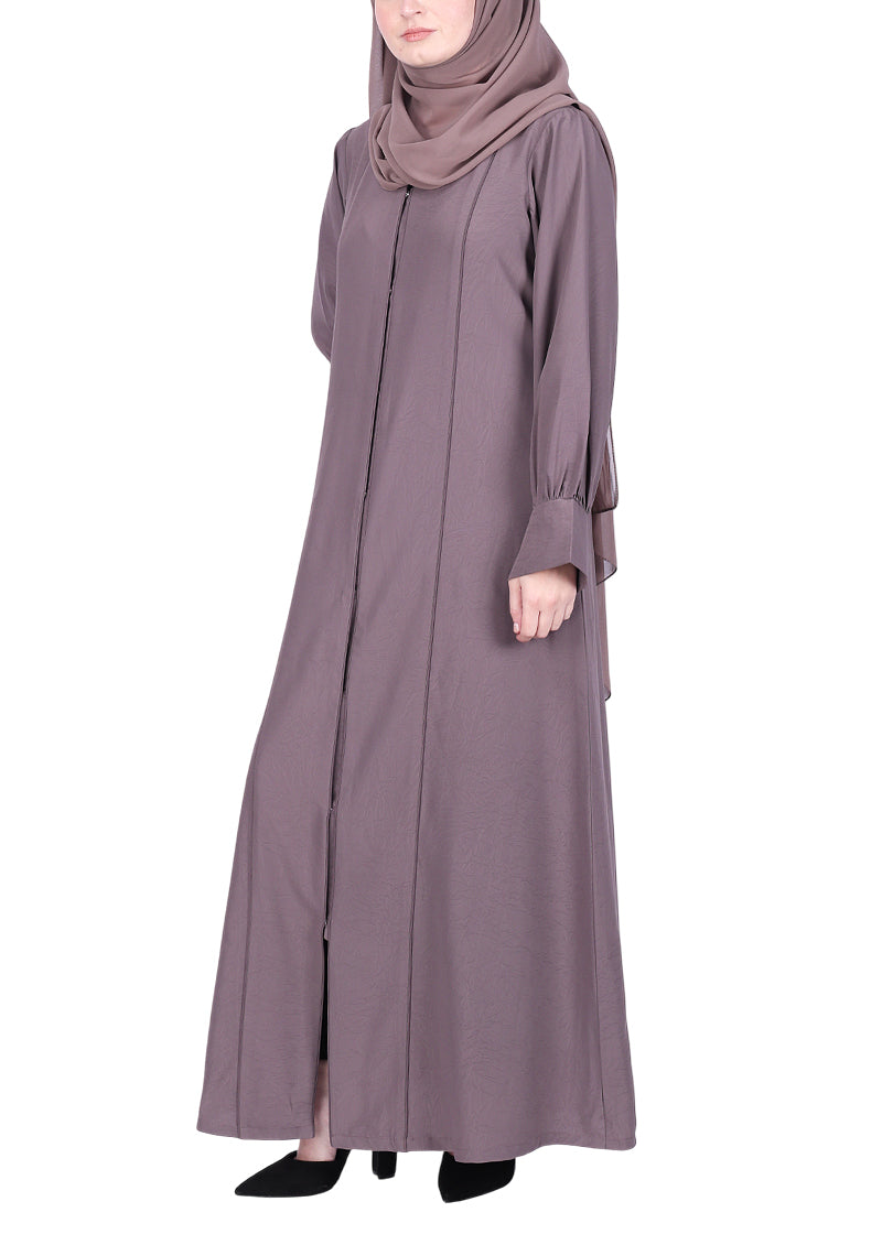 Being Muslims Suave Minimalist Abaya Dull Purple