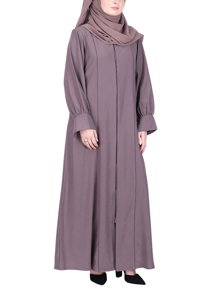 Being Muslims Suave Minimalist Abaya Dull Purple