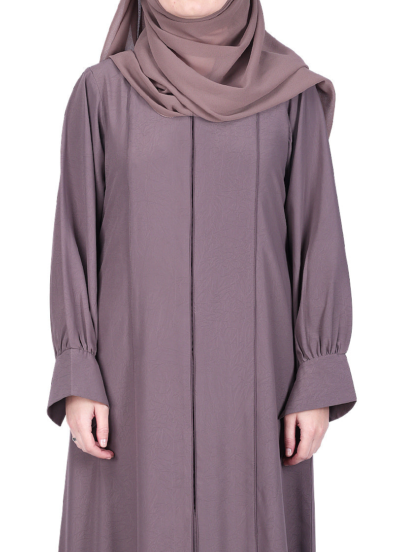 Being Muslims Suave Minimalist Abaya Dull Purple