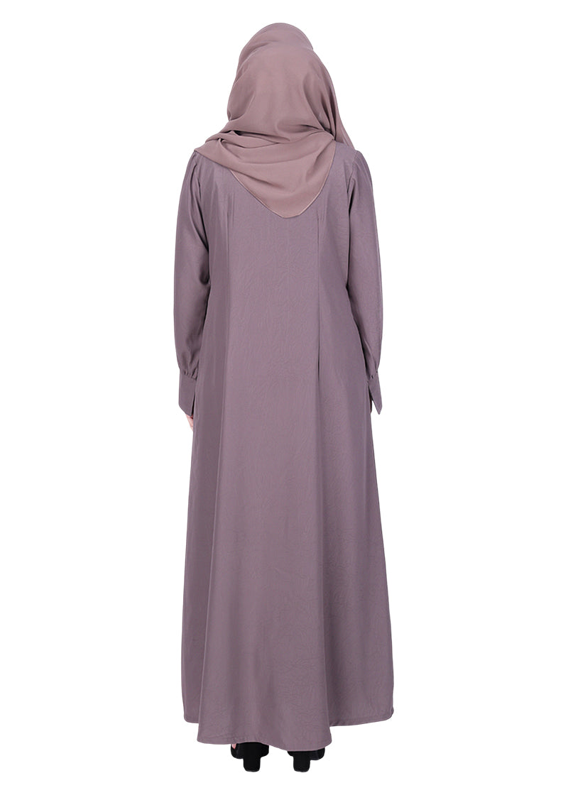 Being Muslims Suave Minimalist Abaya Dull Purple