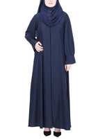 Being Muslims Suave Minimalist Abaya Navy Blue