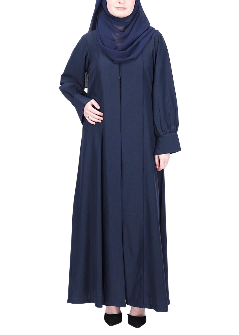 Being Muslims Suave Minimalist Abaya Navy Blue
