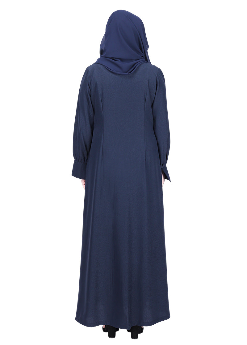 Being Muslims Suave Minimalist Abaya Navy Blue