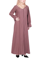 Being Muslims Suave Minimalist Abaya Burnish Brown