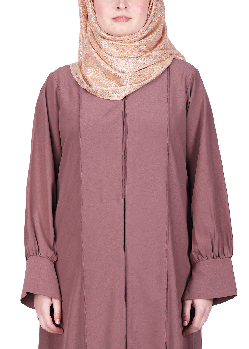 Being Muslims Suave Minimalist Abaya Burnish Brown