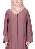 Being Muslims Suave Minimalist Abaya Burnish Brown