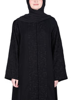 Being Muslims Abaya with Magnificent Rich Embroidery Navy Blue