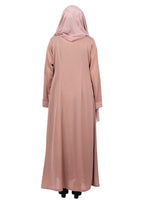 Being Muslims Simple n Stylish Front Open Abaya Beige