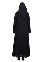 Being Muslims Simple n Stylish Front Open Abaya Black