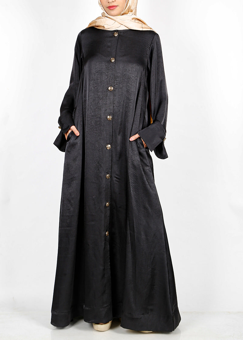 BeingMuslims Textured Elite Crush Abaya