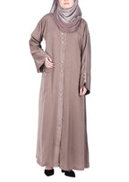 BeingMuslims Timeless Abaya in Marbella Oak Brown