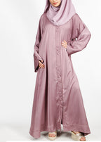 BeingMuslims Timeless Abaya in Marbella Onion Pink