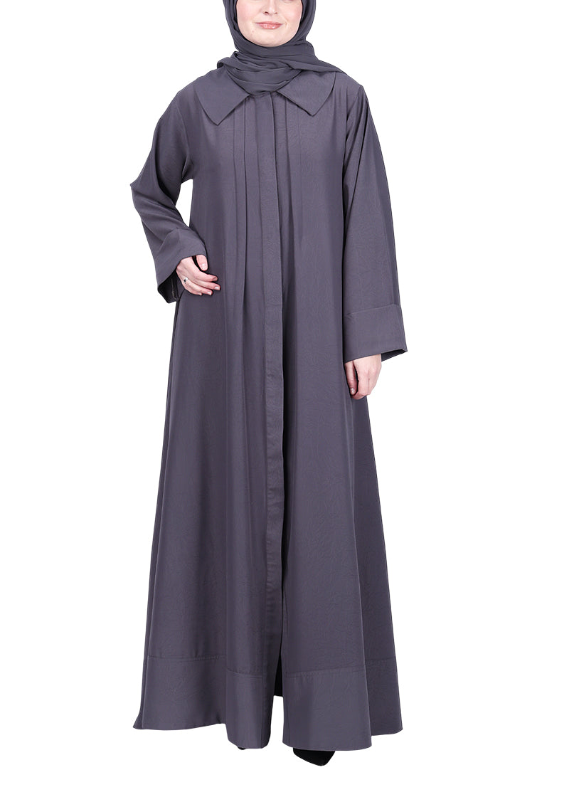 BeingMuslims Sophisticated Abaya with Back Piping. Mint XL