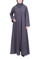 BeingMuslims Sophisticated Abaya with Back Piping. Mint XL