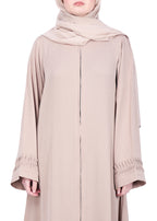 BeingMuslims Sleek Abaya with Designer Sleeves