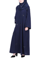 BeingMuslims Understated with Elegant Bow Shaped Motifs Navy Blue