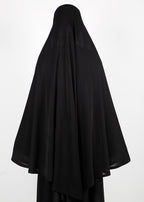 BeingMuslims Khimar without Sleeves in Rich Black Black Pack of 10