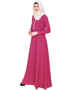 Maxi Dress Abaya Fuschia