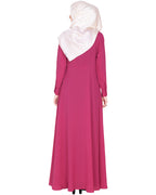 Maxi Dress Abaya Fuschia