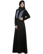 Pleated Abaya Black