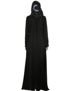 Pleated Abaya Black