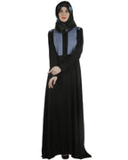 Pleated Abaya Black