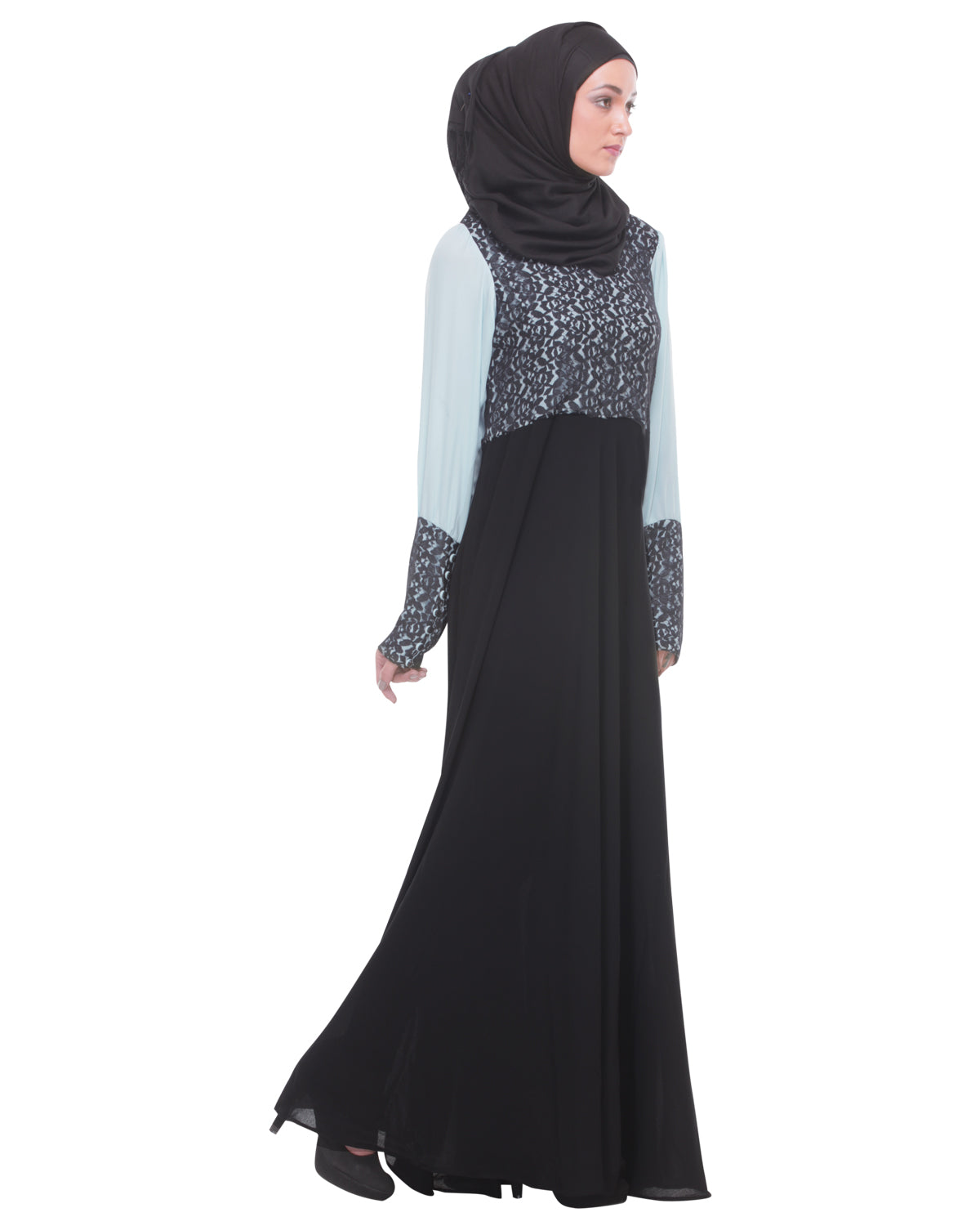 Classic Evening Wear Abaya Black