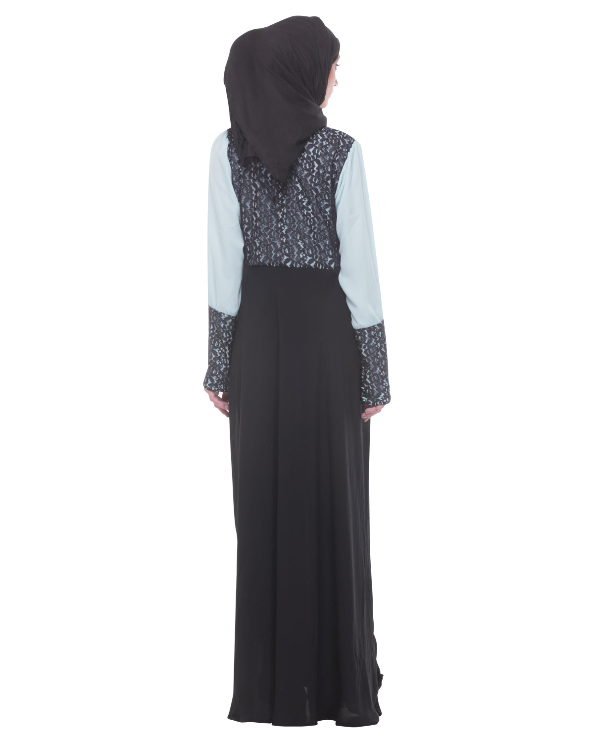 Classic Evening Wear Abaya Black