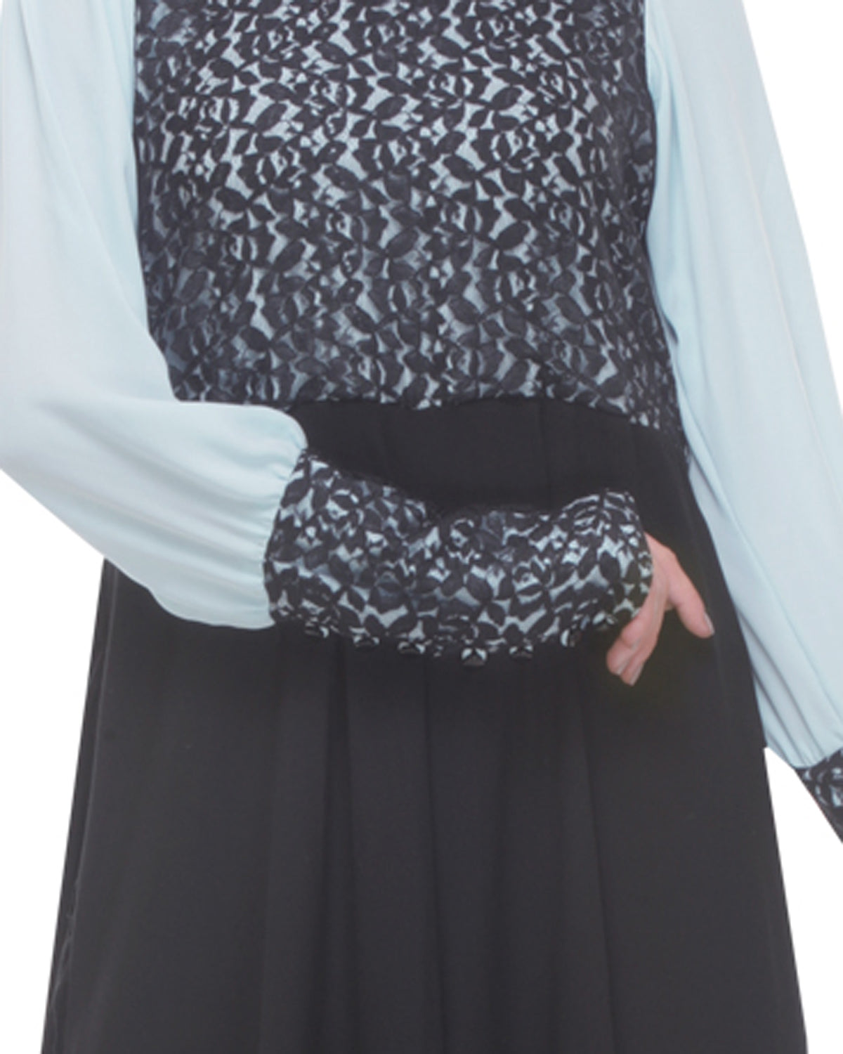 Classic Evening Wear Abaya Black