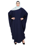 Quirky Jersy Sleeve Black Kaftan Wine