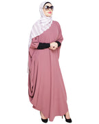 Quirky Jersy Sleeve Black Kaftan Wine