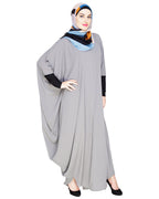 Quirky Jersy Sleeve Black Kaftan Wine