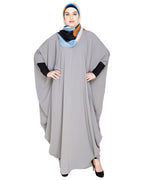 Quirky Jersy Sleeve Black Kaftan Wine