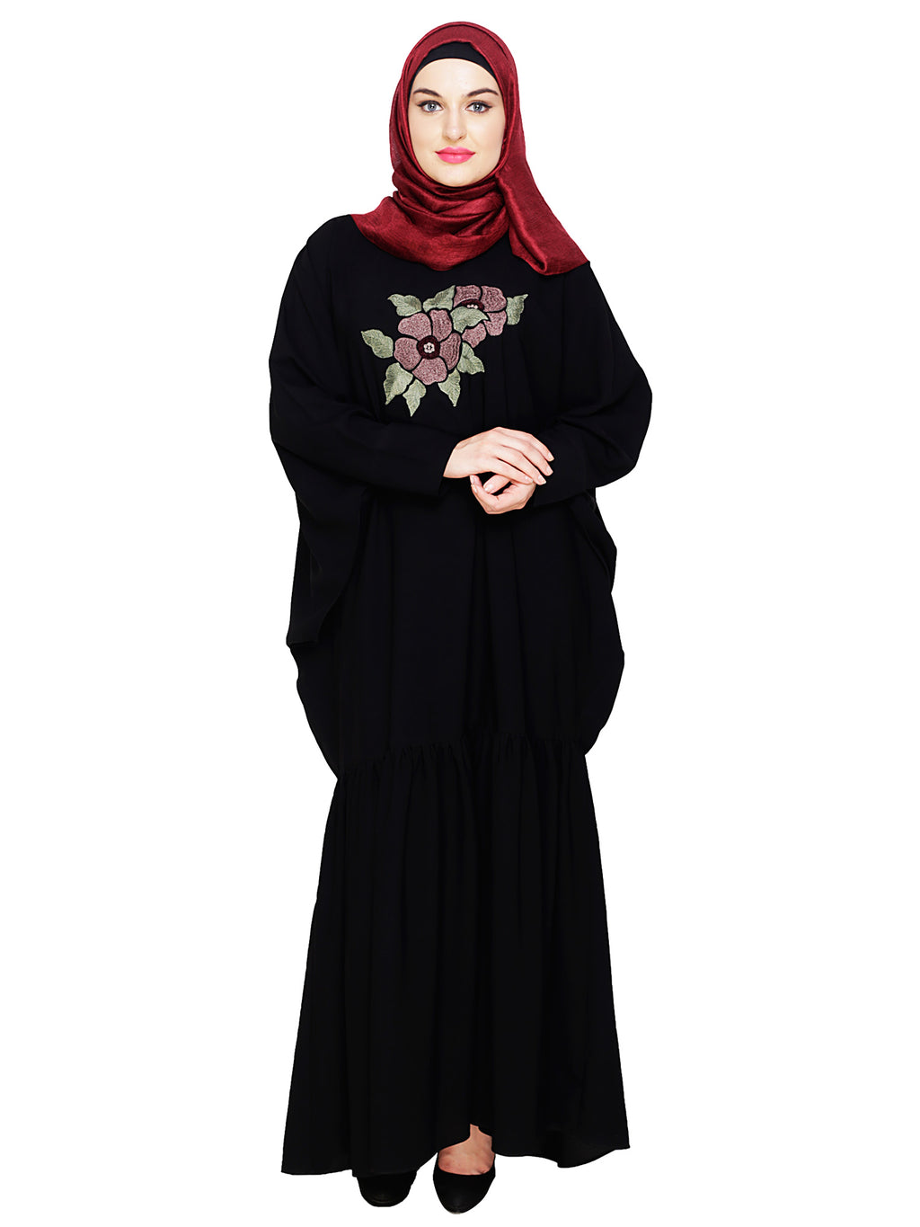 Blossom Kaftan Black