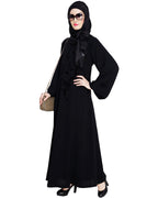 Plush Dubai Style Abaya Black