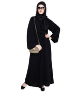 Plush Dubai Style Abaya Black