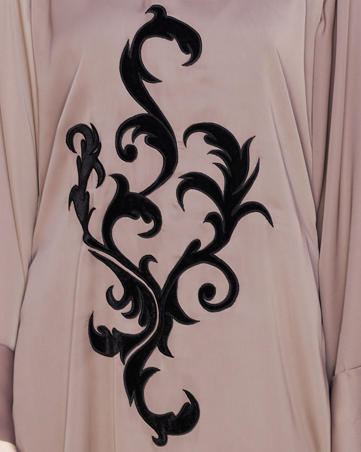 Plush Dubai Style Abaya Umber Brown