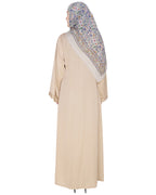Mesmerising Dubai Style Abaya Beige