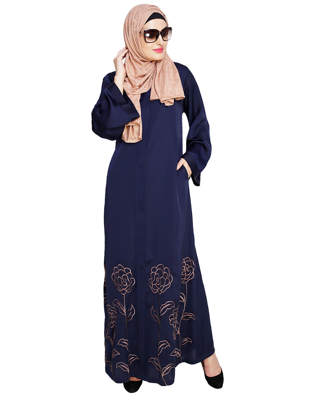 Mesmerising Dubai Style Abaya Blue