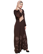 Mesmerising Dubai Style Abaya Brown
